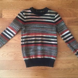 Striped Geometric Sweater